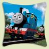 Thomas The Train Square Pillow Covers Cartoon Sofa Decorative Home Double-Sided Printing Short Plush Cute Cushion Cover