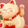Solar Lucky Cat Welcome Lucky Chinese Cat Wave and Embrace Lucky Cat Pattern for Home Decoration