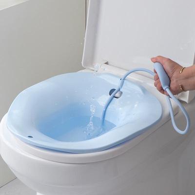 Squat-Free Bidet Sitz Bath Basin for Elderly, Postpartum & Pregnant Women, Male & Female Care.
