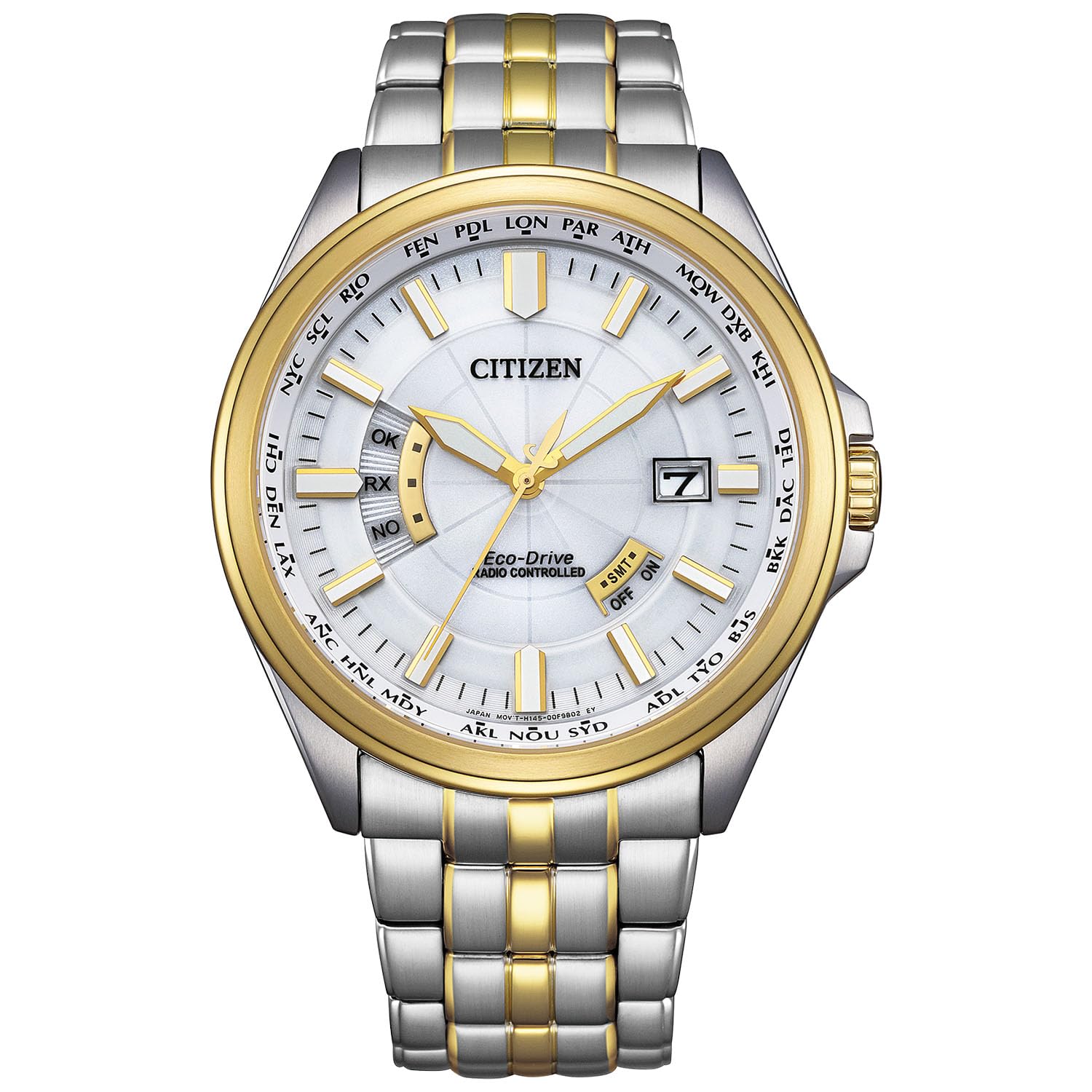 

CITIZEN COLLECTION Waterproof Citizen Business Analog Watch with Second Date Solar Radio-Controlled Watch, Collection, Light-Powered Eco-Drive Hand,
