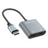 AR Glasses Hub With Double Type C Port For Fast Charging And Fast Speed Data Transfer for Phones And Tablets