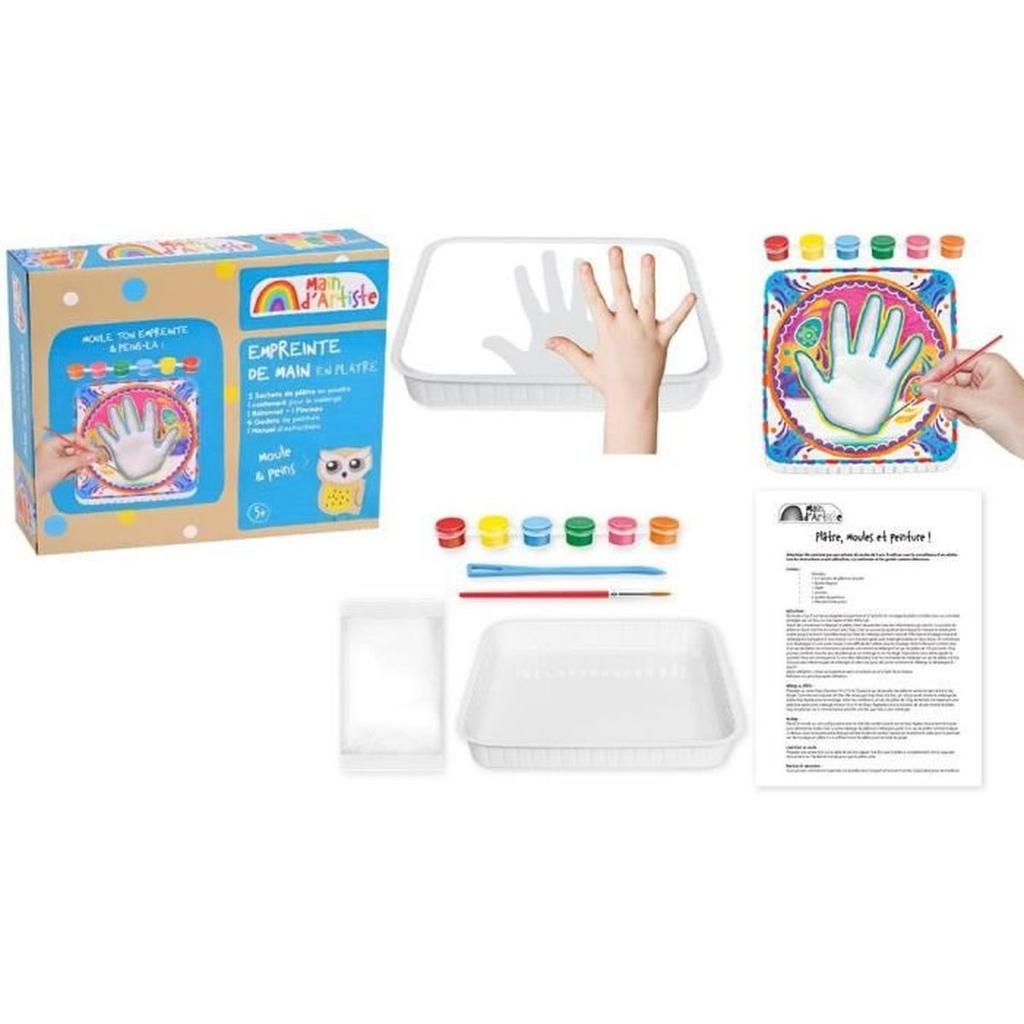 Kit de création empreinte de la main - Loisir Créatif - MAIN D'ARTISTE - Des 5 ans