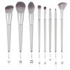 8-Piece Animal Hair Makeup Brush Set for Beginners - Complete Eye Shadow Tools