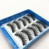 5 Pairs Natural Long Cross Thick Fake Lashes Stage Club False Eyelashes Makeup