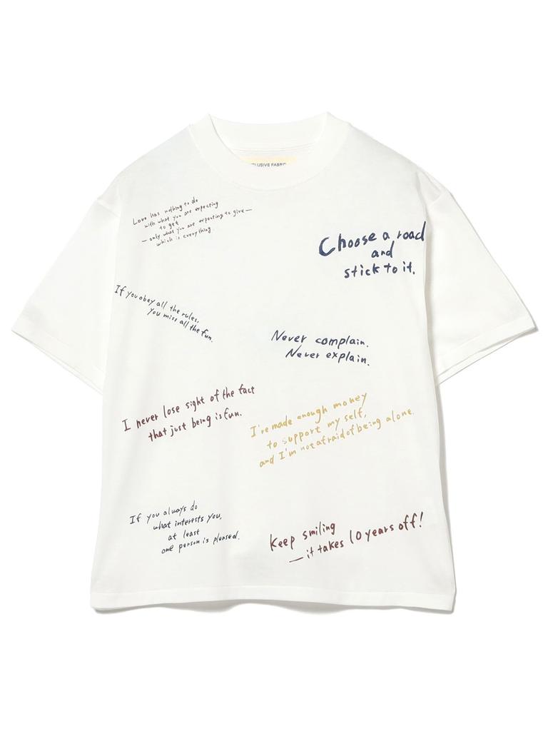 Beams Boy S/S TEE Handwriting T-shirt Women's Multi-Free