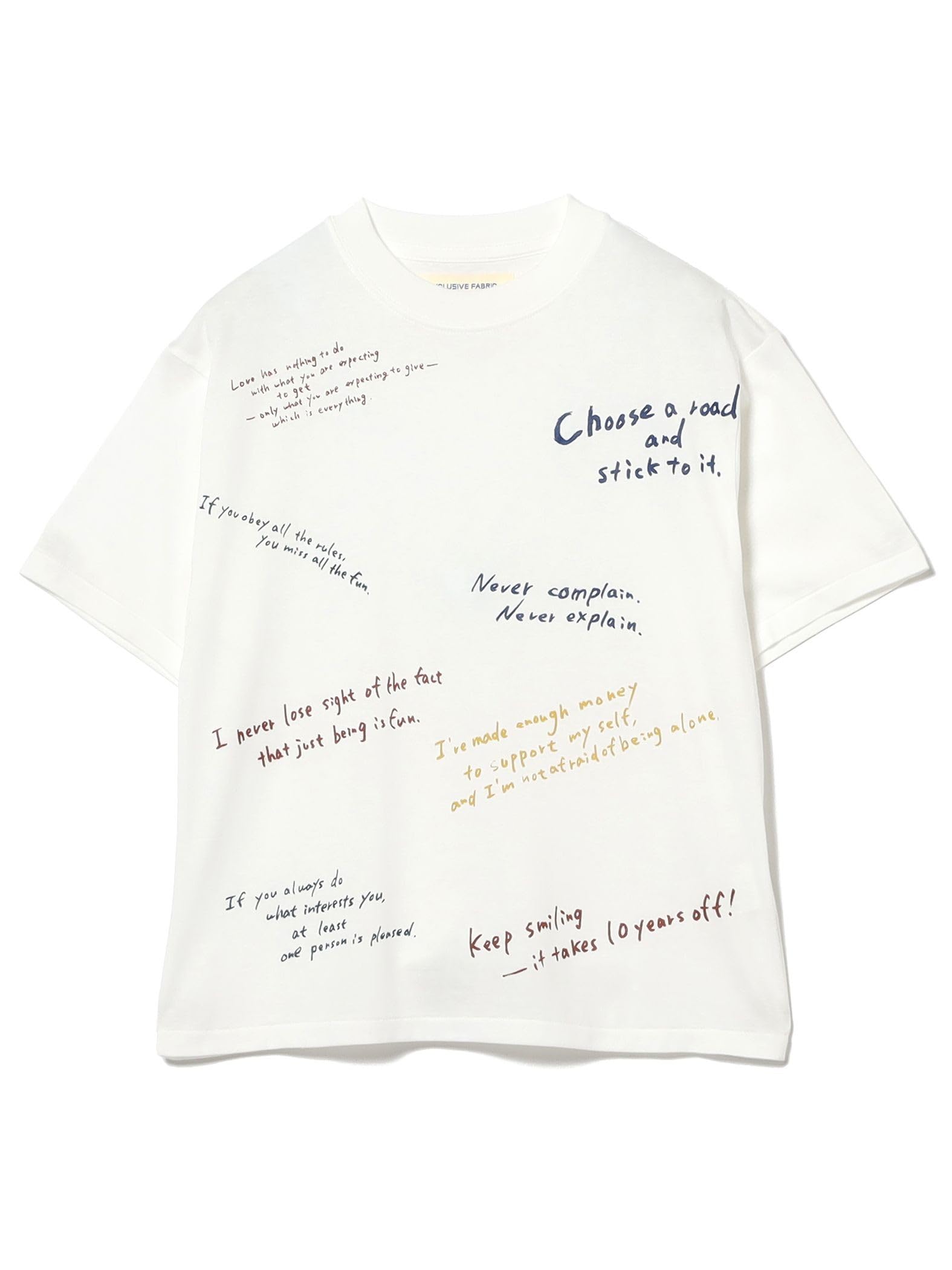 

Beams Boy S/S TEE Handwriting T-shirt Women s Multi-Free
