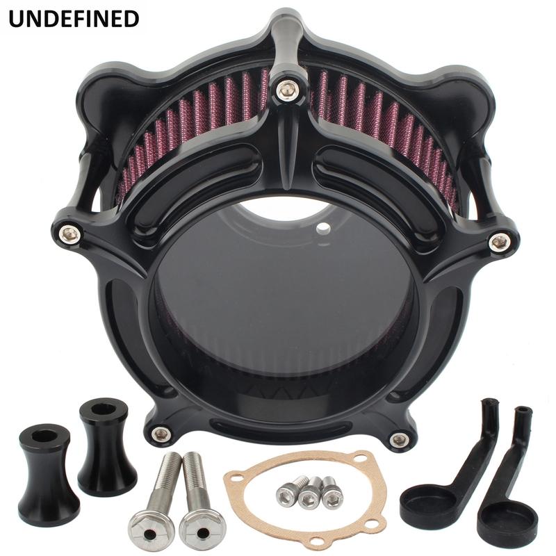 Air Cleaner Filter Intake For Harley Twin Cam EVO Dyna Softail FXST Touring Road King Street Glide 1993-1999 Motorcycle Clear