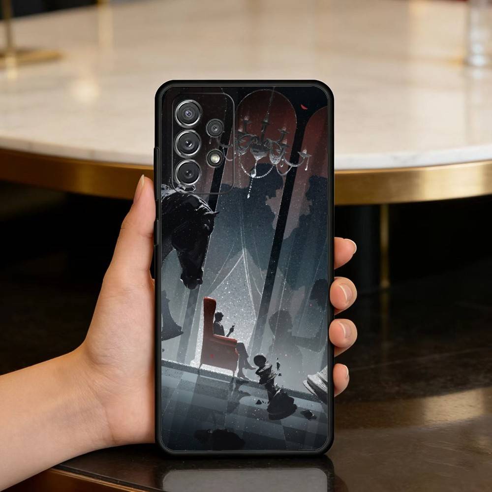 Sylus Love And Deep Space Phone Case For Samsung Galaxy A73,A72,A71,A70,A53,A52,A51,Soft Silicone Black Cover