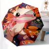 1pc Axolotl Marine Giant Salamander Automatic Open/Close Exquisite Umbrella - Compact Travel Umbrella, 8-Rib Heavy-Duty Construction, Ideal