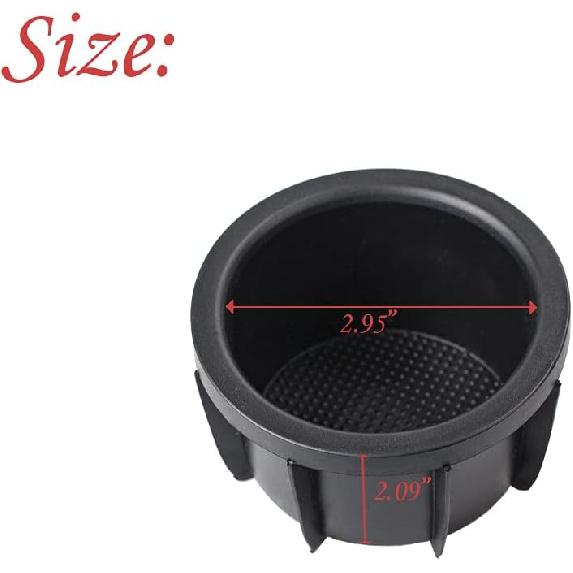 RLB-HILON 2PCS Console Box Cup Holder Ert Replacement For Toyota RAV4 2006 2007 2008 2009 2010 2011 Year, For 55618-42040 5561842040