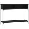 VidaXL Table console noir 100x30,5x75 cm bois d'ingénierie 833388