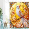 Animals With Floral Birds Pattern Pastoralism Style Bathroom Shower Curtain With 12  Hooks Home Bathroom Decor and Accessories
