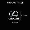 Creative stickers emblem Auto Decor Decals Car Window Wiper Stickers For Lexus IS250 IS200 CT200h GS300 LS430 RX450h LX570 IS300