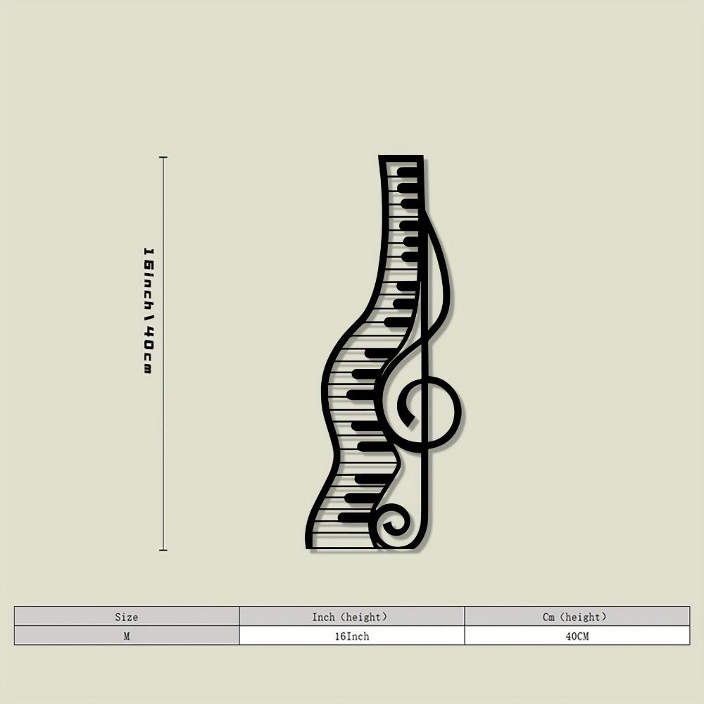 1pc Metal Piano Player Wall Art Music Decor Custom Name Sign Modern Sculpture for Home Living Room Studio Gift