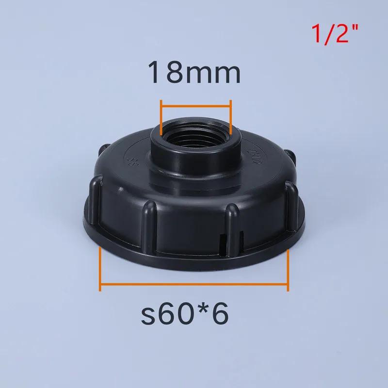 S60x6 Coarse Thread IBC Tank Tap Connecter X 1/2'' 3/4'' Water Coupling Adapter 1000L Garden Home Replacement Valve Fitting