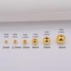 100Pcs  Gold Plated Ball Crimp End Beads,Crimps Beads,2Mm 2.5Mm 3Mm Stopper Spacer Beads For Diy Jewelry Making Supplies