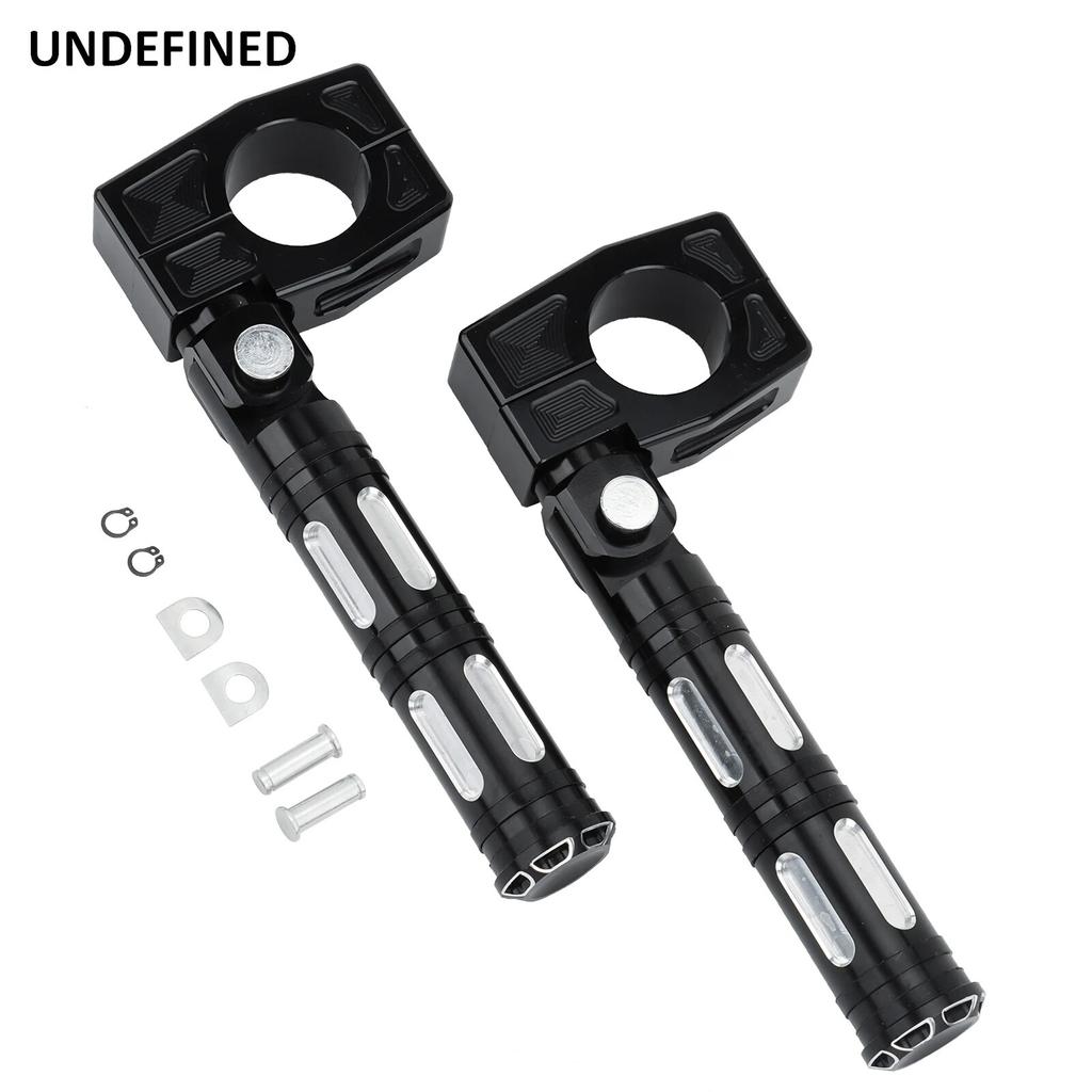 38mm 1.5'' Highway Pegs Adjustable Footpegs Chopper Bobber Engine Guard Crash Bar Footrest Mount For Honda Harley Sportster Dyna