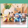Labubu Stitch Silicone Plush Keychain With Soft Short Plush For Backpack Decoration And Gift