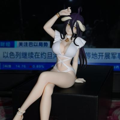 16cm Overlord Albedo Anime Figur Weißer Badeanzug Modelle Sammlung Ornamente Action Nudelstopper Modell PVC Sammlerstück Spielzeug