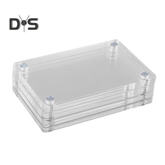 

5/10/15 шт. 3-дюймовая магнитная фоторамка двухсторонняя для холодильника прозрачный акриловый держатель для моментальной пленки рамка для показа фотографий украшение 5pcs