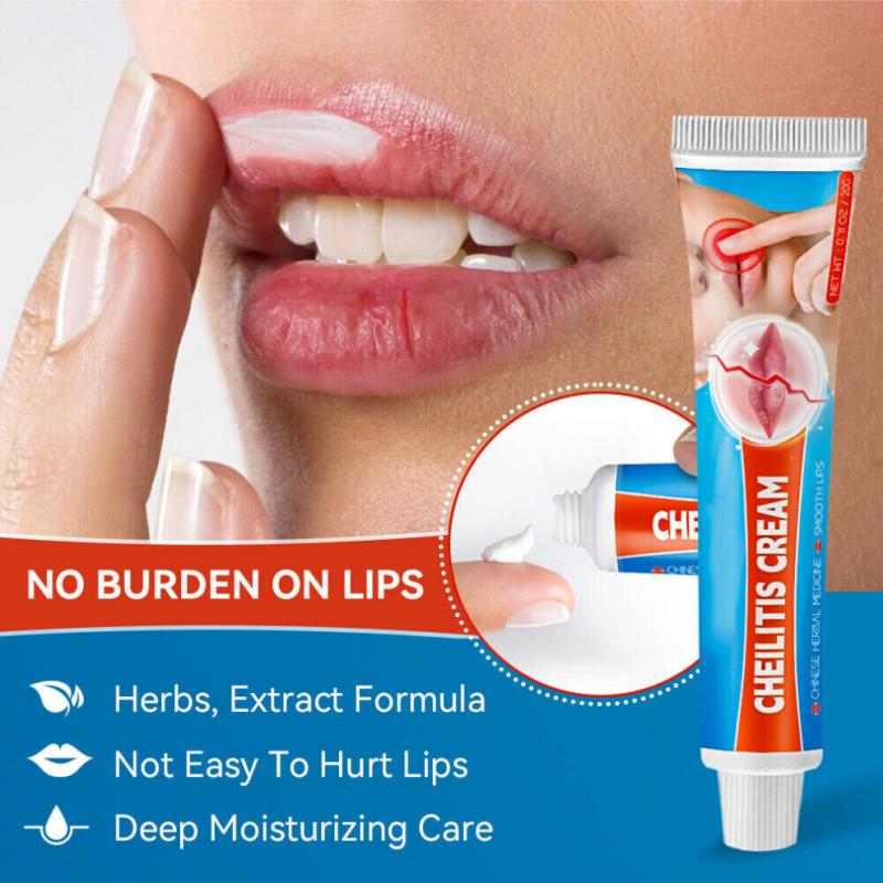 20g Cheilitis Cream for Dry Chapped Cracked Peeling and Bleeding