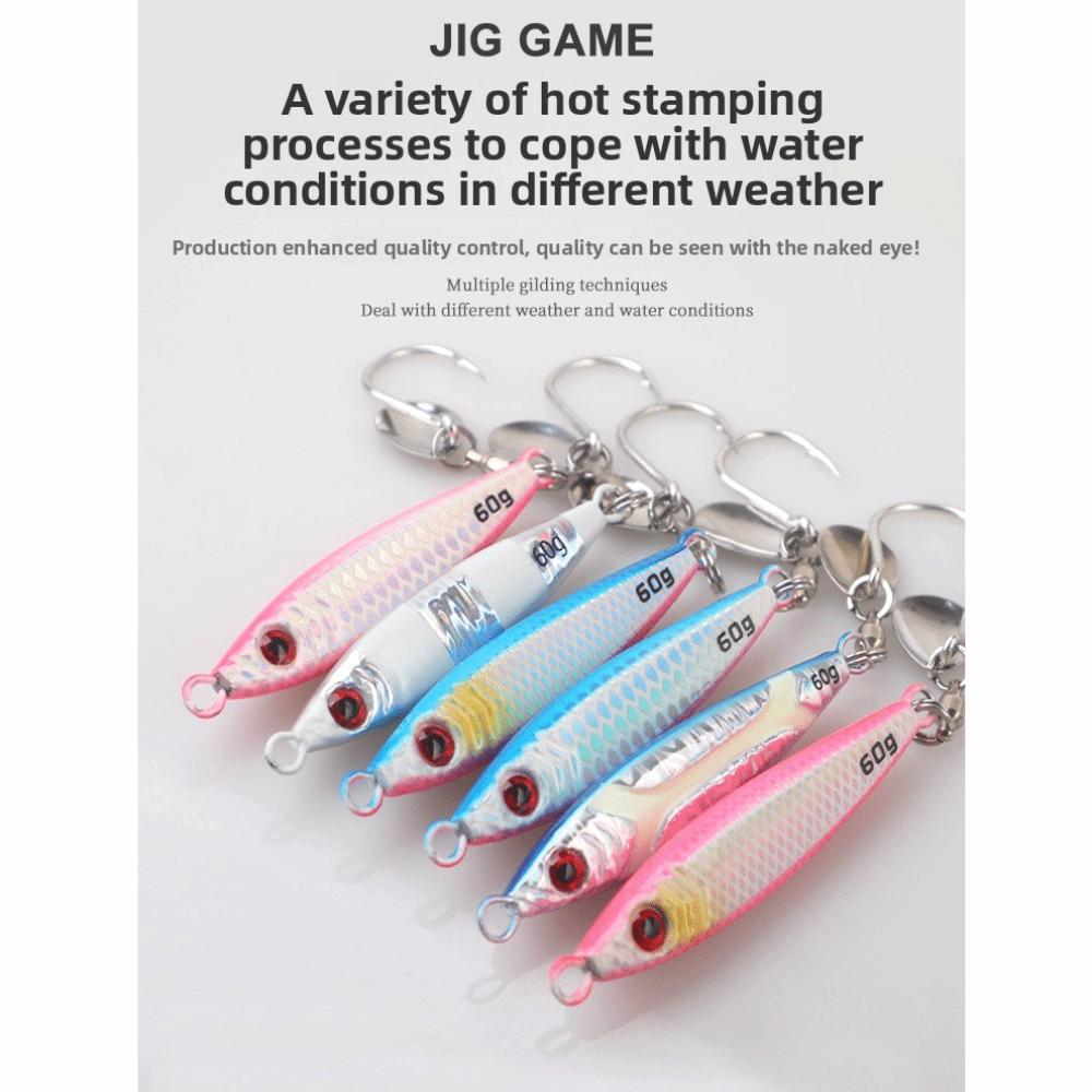 30g/40g Glow Shore Jig Spinnerhook Boat Fishing Lure Premium Quality Jigging Lure  Boat Fishing