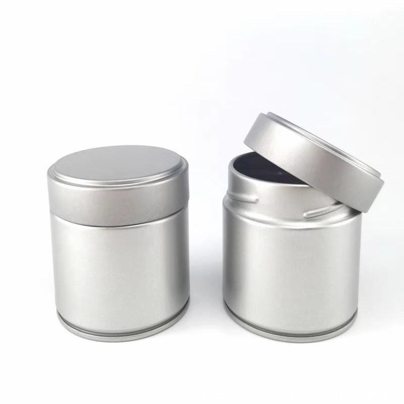 1 Pcs Portable Mini Matcha Powder Can Thick Tinplate Tea Sealed Jar Spice Storage Box Container Box Kitchen Gadgets Household