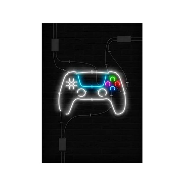 Leinwandgemälde Spiel Spielzimmer Gamepad Abstrakt Poster und Drucke Wandkunst Bilder Gamer Geschenk für Jungen Kinderzimmer Dekor