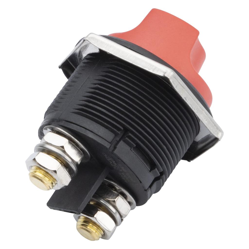 Wyłącznik akumulatora 12V / 24V 200 A, 2-stykowy wyłącznik wł./wył. Wyłącznik awaryjny Wyłącznik akumulatora samochodowego Główny wyłącznik zasilania do pojazdu, łodzi, samochodu