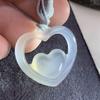 High Red Agate Chalcedony Heart Pendant Fashion Accessory