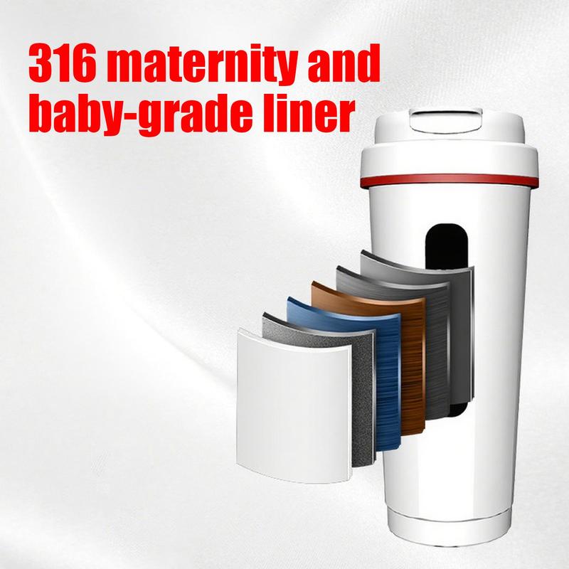 Car Electric Kettle 12V/24V Auto Heating Mug Automotive Heating Cup For Drivers Truck SUV RV Sedan Road Trip Travelers Camping