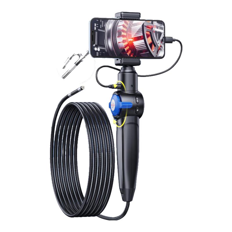 HD 360° Steering Industrial Endoscope with 6mm Probe (CN version) 360° View + 3-Year Warranty
