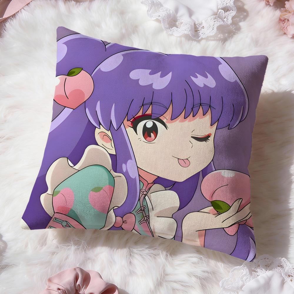cute anime Ranma Cushion Cover Premium Comfort Reversible Pillow Cove -Two in One Design for Any Room & Car Interior