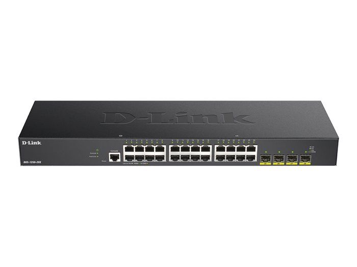 Commutateur - D-Link - DGS 1250-28X - 24 Ports Giga Smart - 4x10G SFP+ - Gestion Intelligente