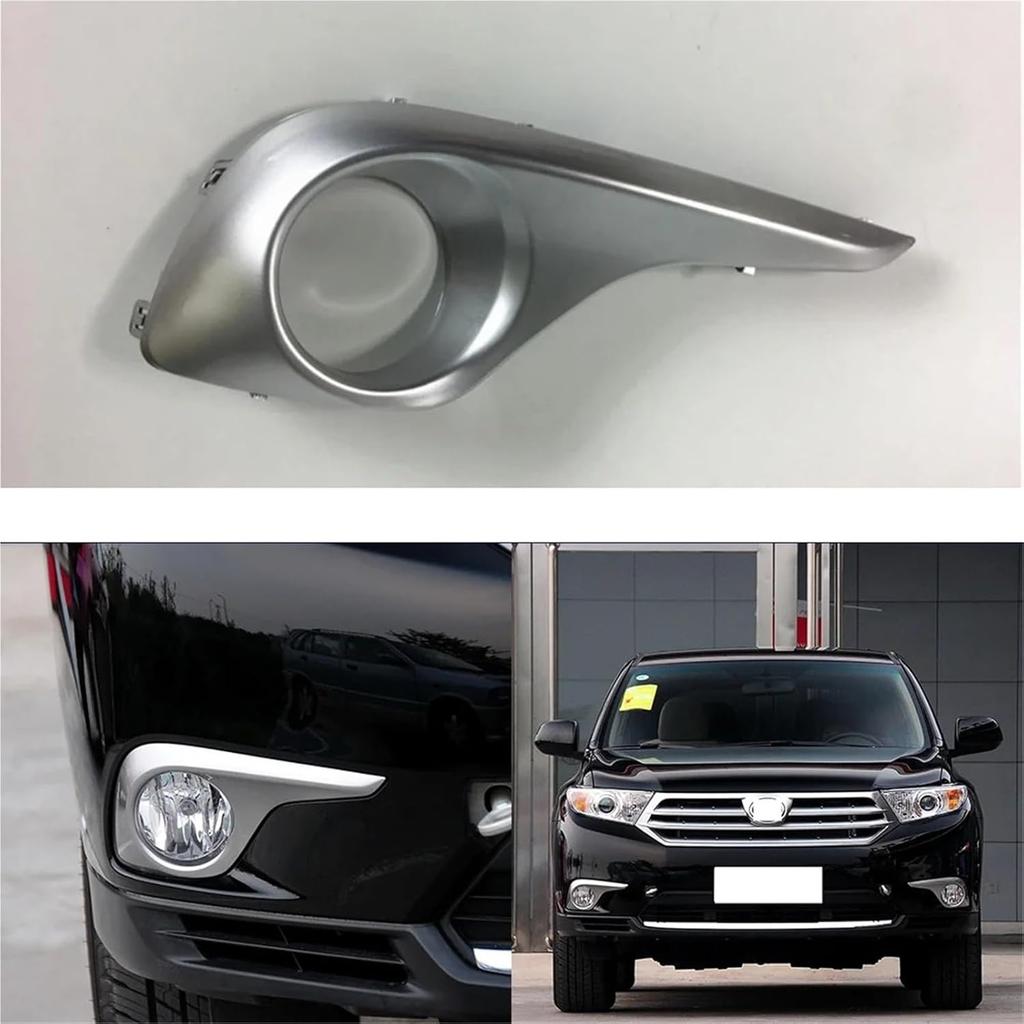 Compatible For Toyota Highlander 2012-2014 Front Bumper Fog Light Frame And Headlight Frame Decorative Covers(Right)
