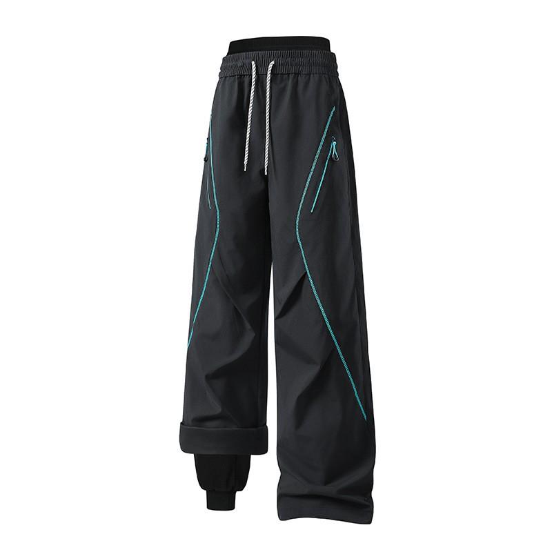 Men Women Waterproof Windproof Hiking Skiing Pants 3-in-1 Detachable Insulated Outdoor Trousers Trekking Camping