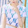 New MLB New York Yankees Crop Tops Women's White 3FTSM6123-50BLS