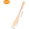 Gadpiparty Wooden Spreader 20 Pack Wood Butter Knife Wooden Cheese Spreader Bamboo Dessert Buttercream Jelly Dumpling Filling Spreading Spoon for