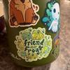 Friend To Frogs Amphibian and Toads Art Sticker, Cute Sticker, Laptop Decal, Frog Sticker