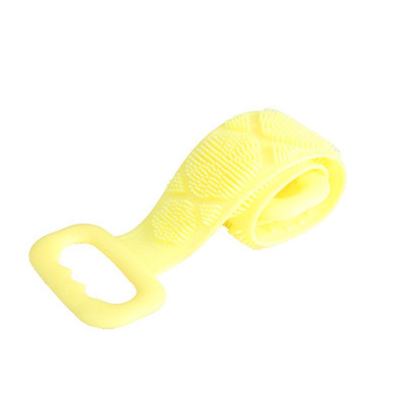 Luxurious Double Sided Back Scrubber Silicone Bath Shower Body Brush With Handle Strap