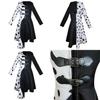 101 Dalmatians Black And White Witch Cruella De Vil Cosplay Dress