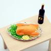 1set Dollhouse Food Roast Model Christmas Turkey Duck Kitchen Scene Mini Miniature Doll Accessories Decoration Food Play Crafts
