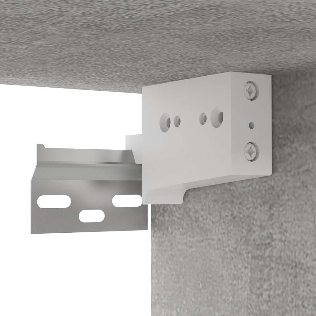 Vidaxl Szafki Wiszące Pod Tv 2 Szt., Szarość Betonu, 60X30X30 Cm
