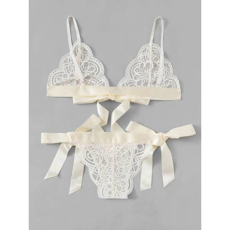 

New Bandage Sexy Lingerie Suit Ladies Split Underwear Intimates White XL