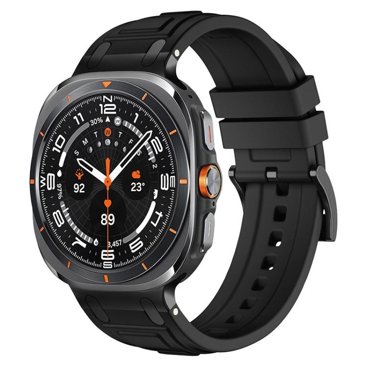 Triple-Layer Armour Silicone Watch Band For Galaxy Watch Ultra2 2026/2025 / Ultra1 2024, Adjustable Rugged Replacement Wrist Strap