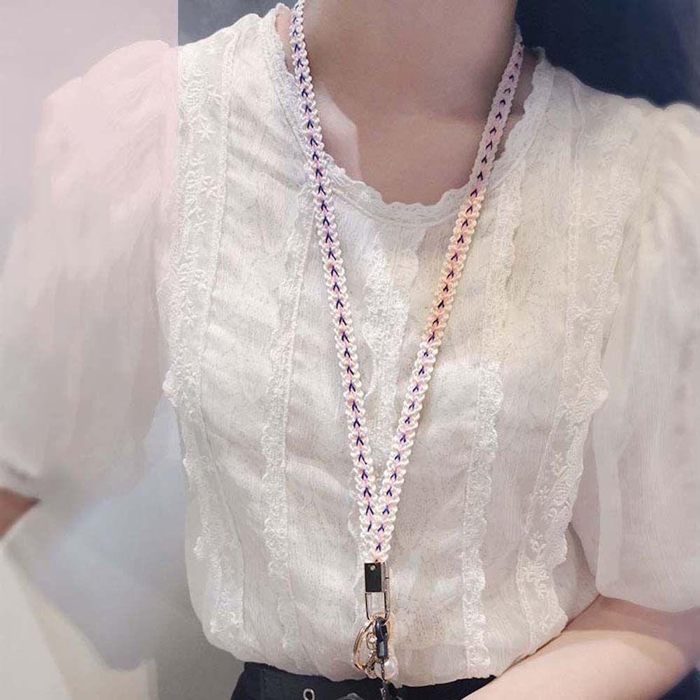 Woolen Braid Lanyard Neckband Lanyard Neck Strap Keychain Lanyard Mobile Phone Straps Phone Lanyard
