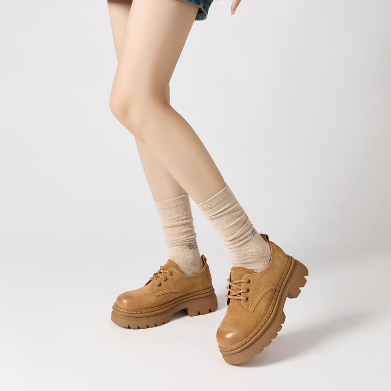 

Жіноча японська шкільна форма JK, низькі, на товстій підошві, в стилі 1461, шкіряні черевики на шнурівці 33