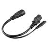 IEC320 C14 Male to C13 C7 Female Power Cord Water Proof IEC320 Power Cable for Projectors 100‑250V 32cm