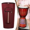 Bag Adjustable Shoulder Straps Backpack Front Zipper Pocket African Drum Carry Case
