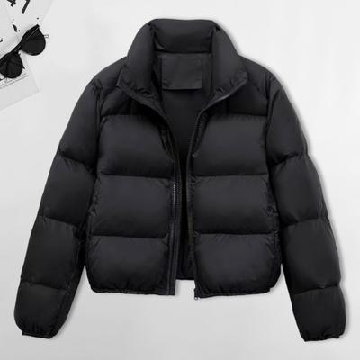 Wintermantel Damen Stehkragen Nackenschutz Reißverschluss Lange Ärmel Winddicht Wärmespeicherung Gepolsterter Daunenmantel Herren Slim Fit Outdoorjacke